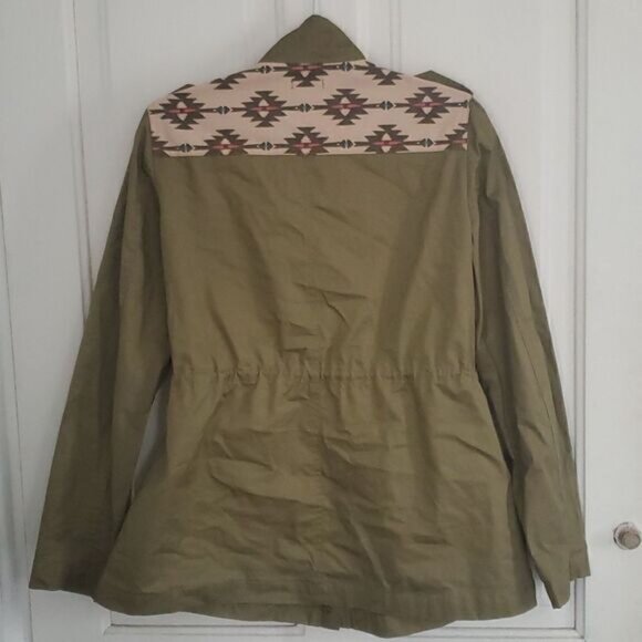 Earthbound Olive Cotton Jacket - Picture 6 of 9